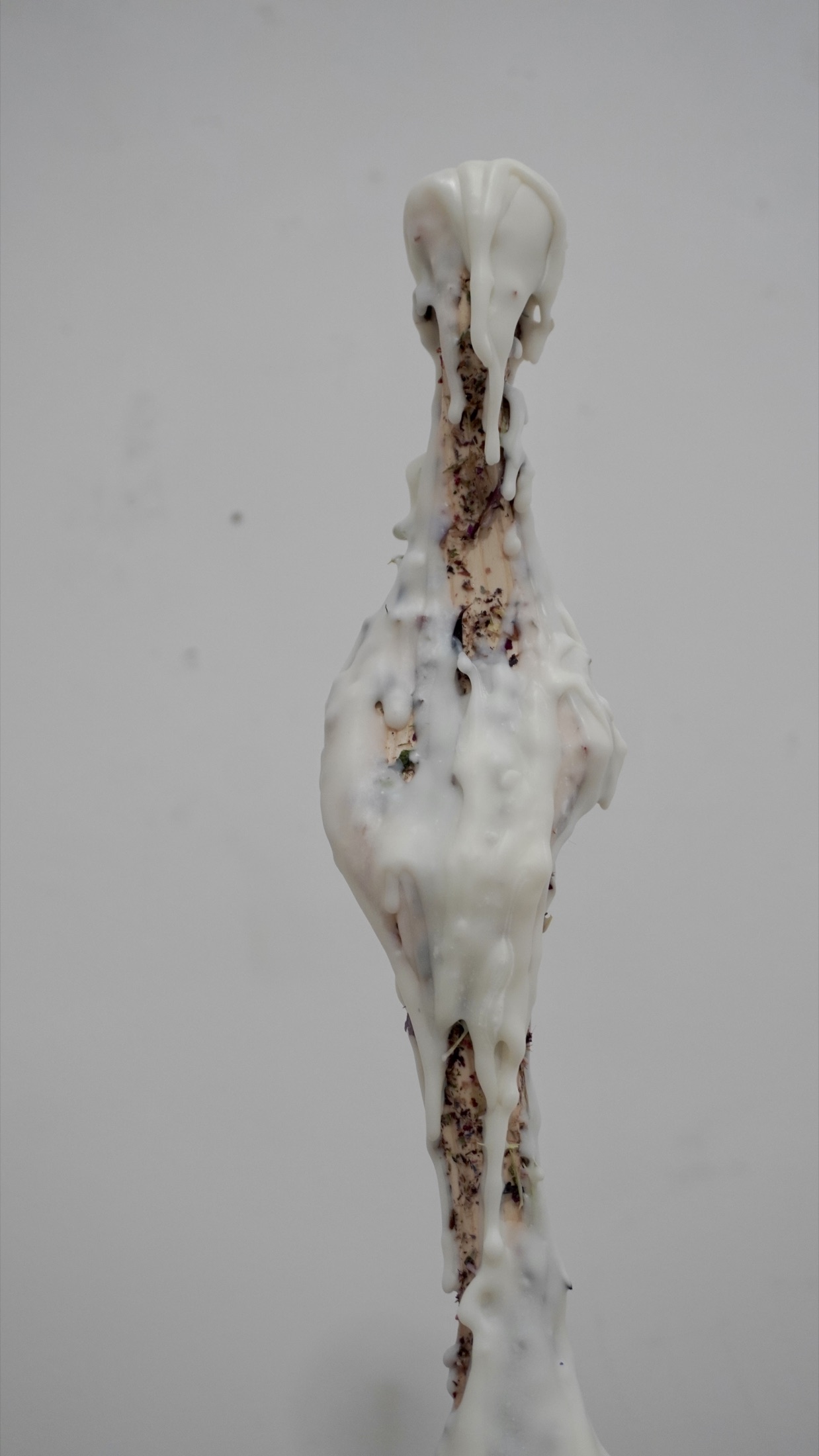 Single wax sculpture detail