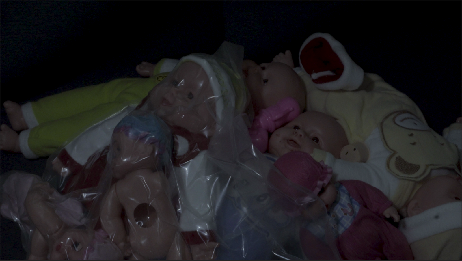 Fragmented objects and memories from the film